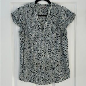 H&M Monochrome Abstract Blouse